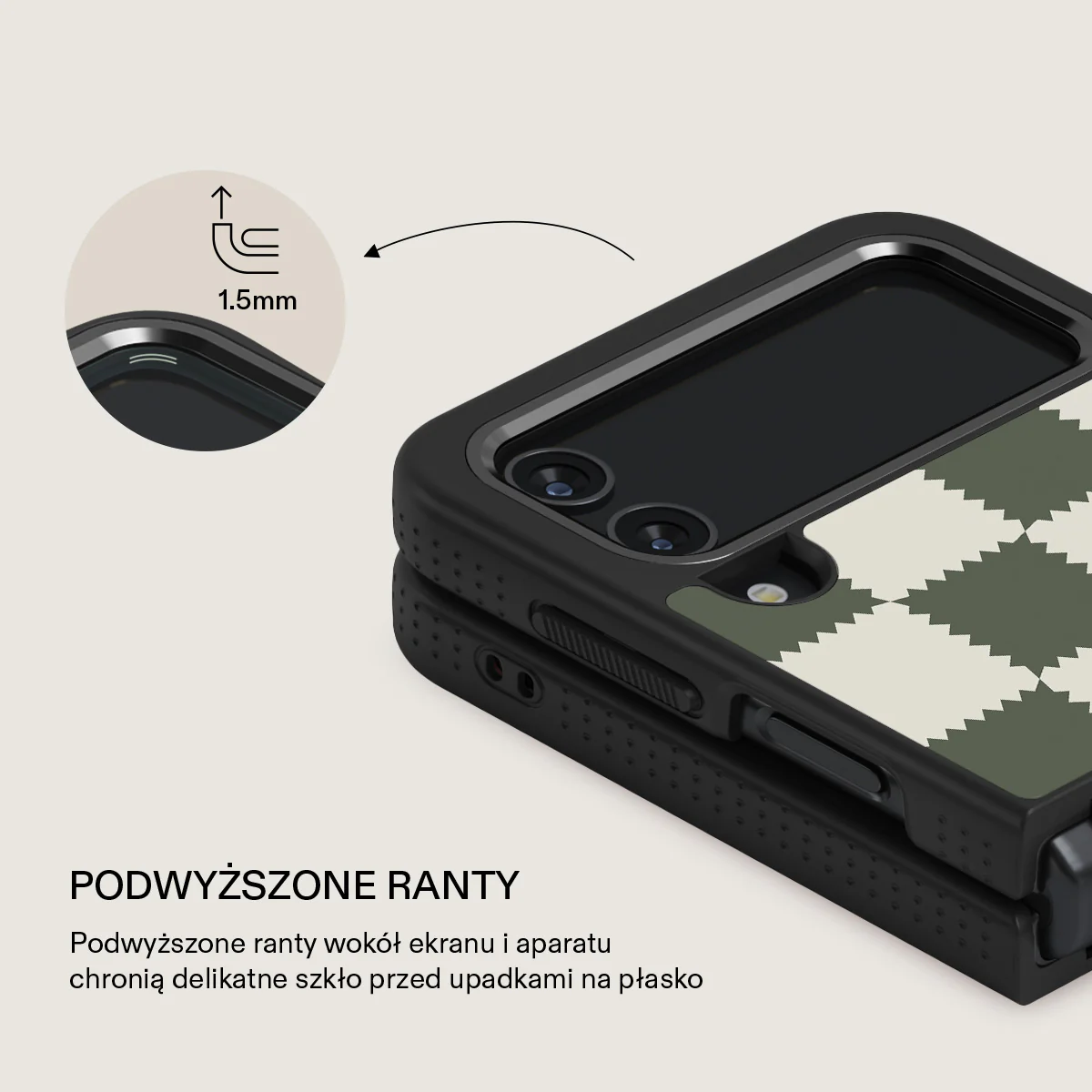 Retro Grid - Samsung Galaxy Z Flip 4 Etui - Image 23