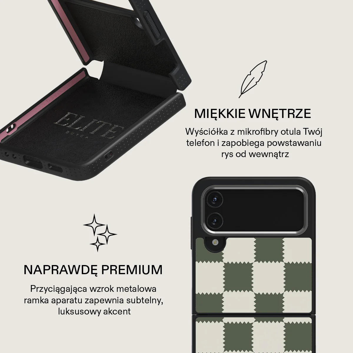 Retro Grid - Samsung Galaxy Z Flip 4 Etui - Image 25