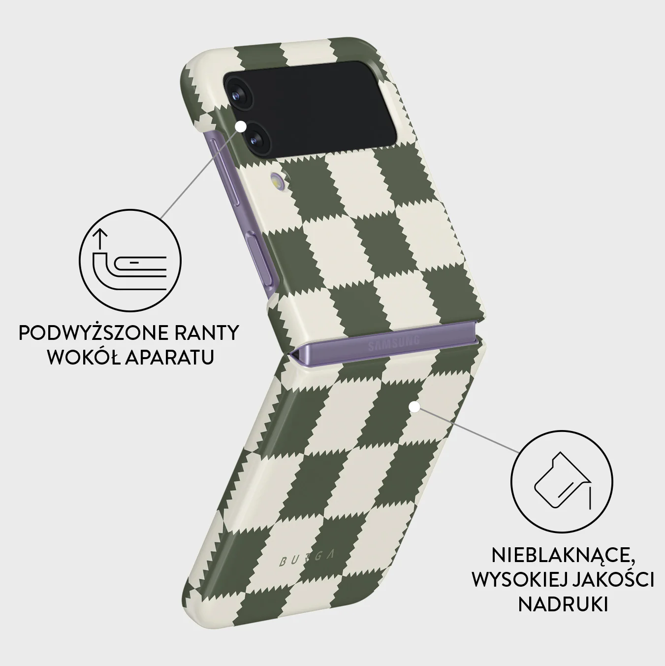Retro Grid - Samsung Galaxy Z Flip 4 Etui - Image 3