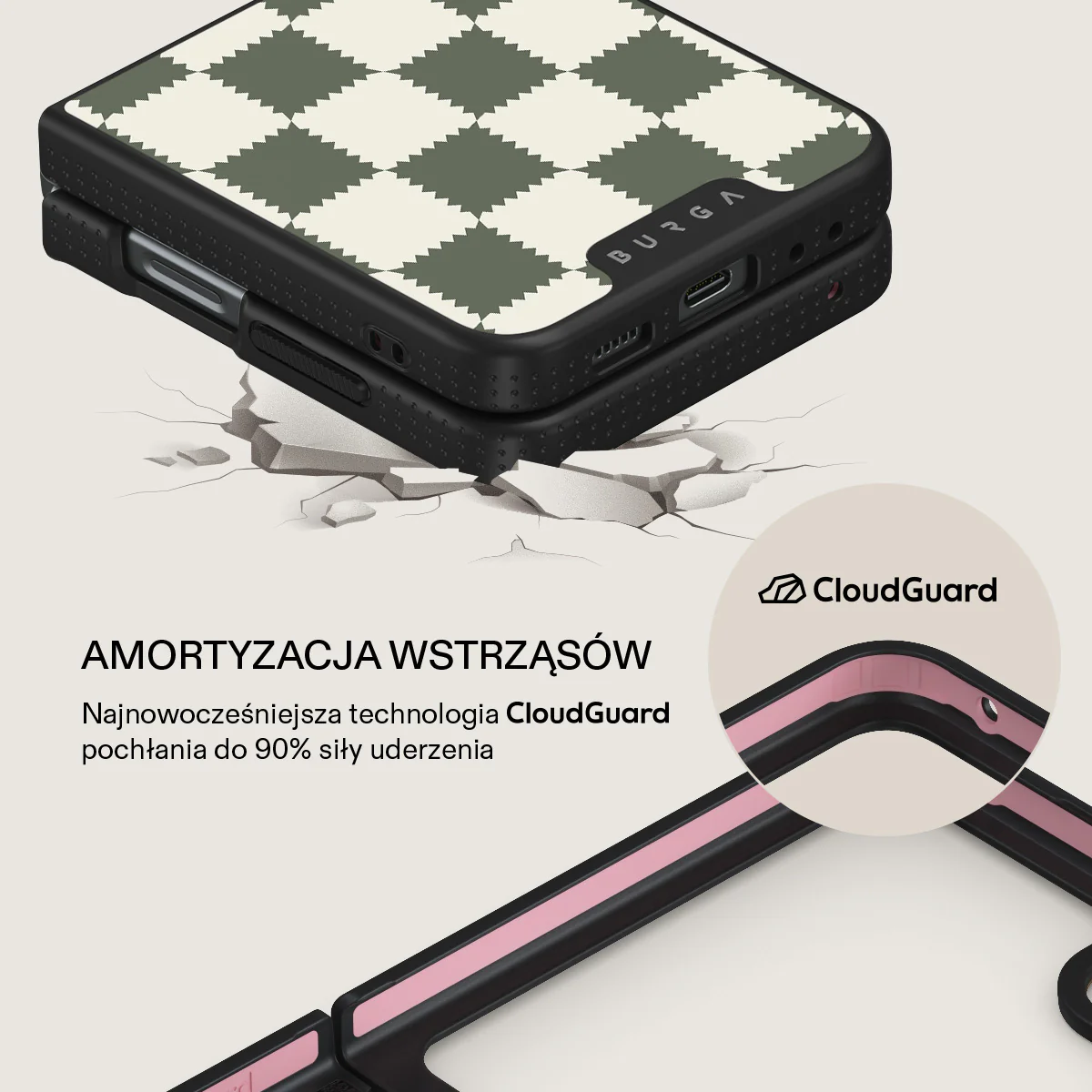 Retro Grid - Samsung Galaxy Z Flip 5 Etui - Image 17