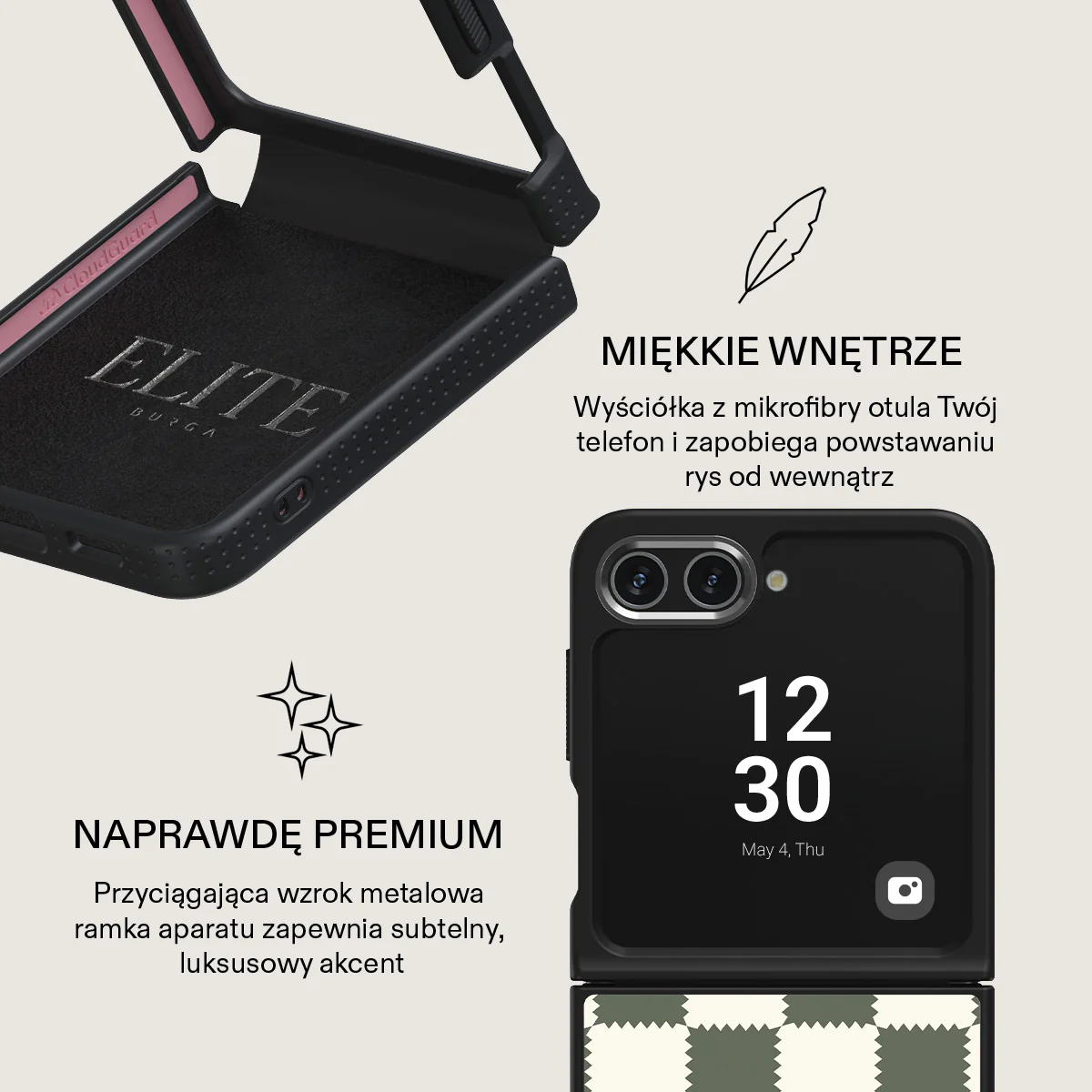 Retro Grid - Samsung Galaxy Z Flip 5 Etui - Image 20