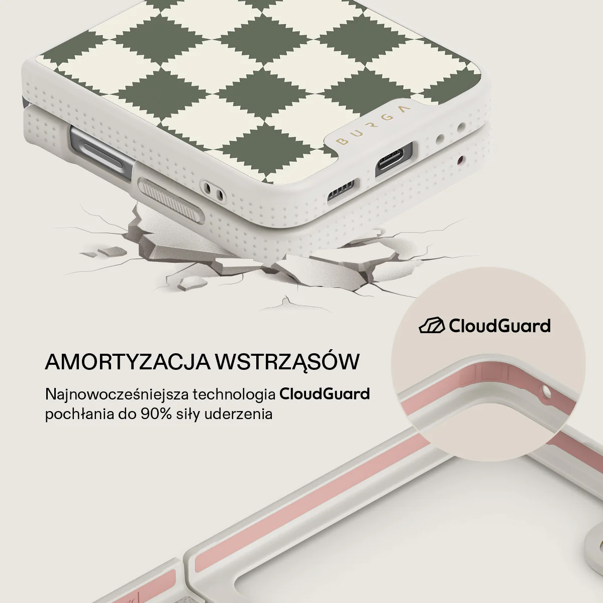 Retro Grid - Samsung Galaxy Z Flip 5 Etui - Image 24