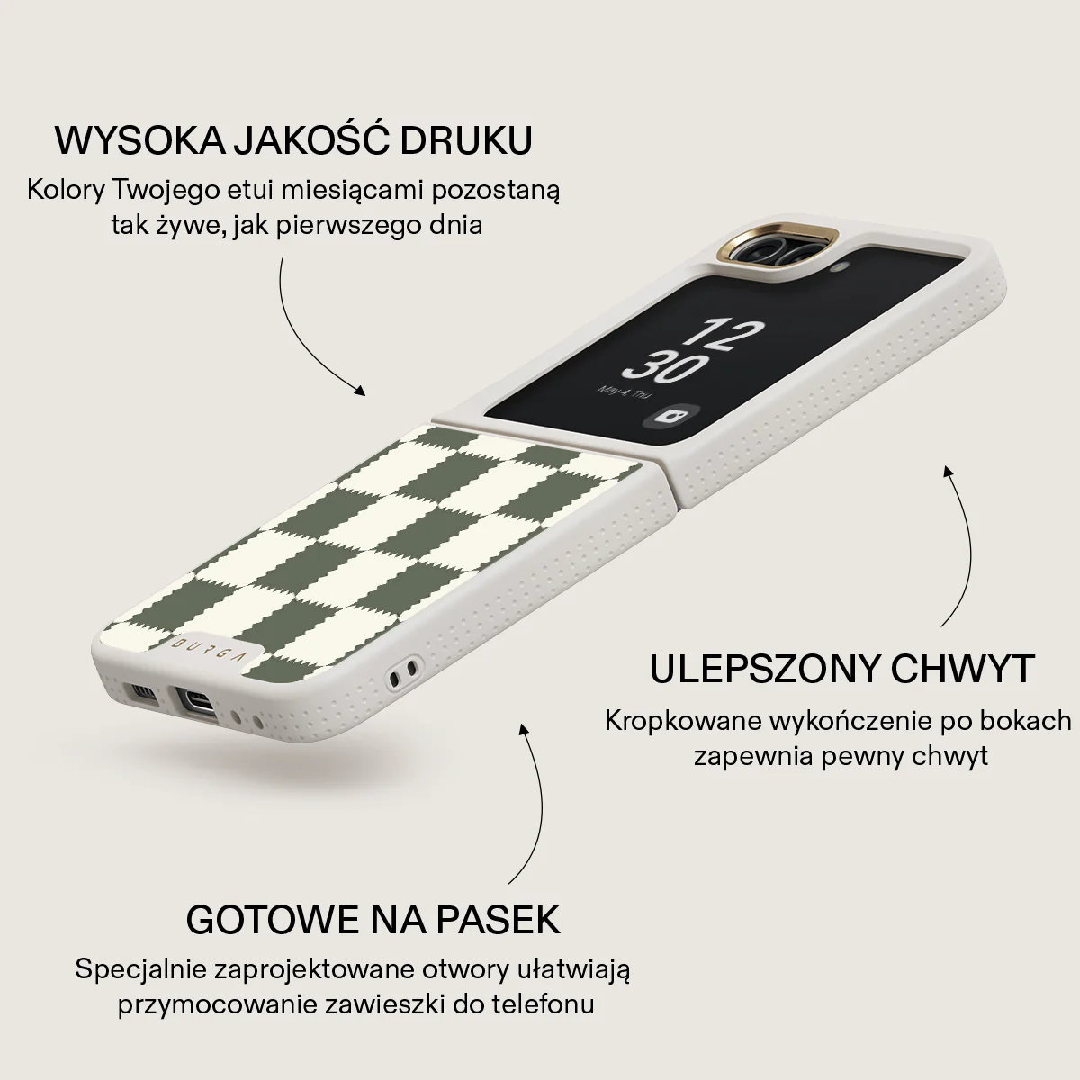 Retro Grid - Samsung Galaxy Z Flip 5 Etui - Image 26