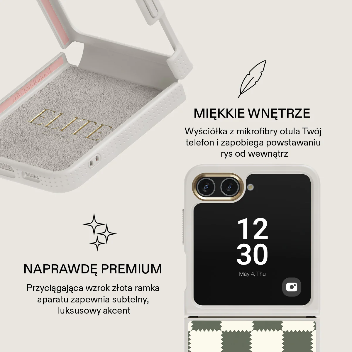 Retro Grid - Samsung Galaxy Z Flip 5 Etui - Image 27