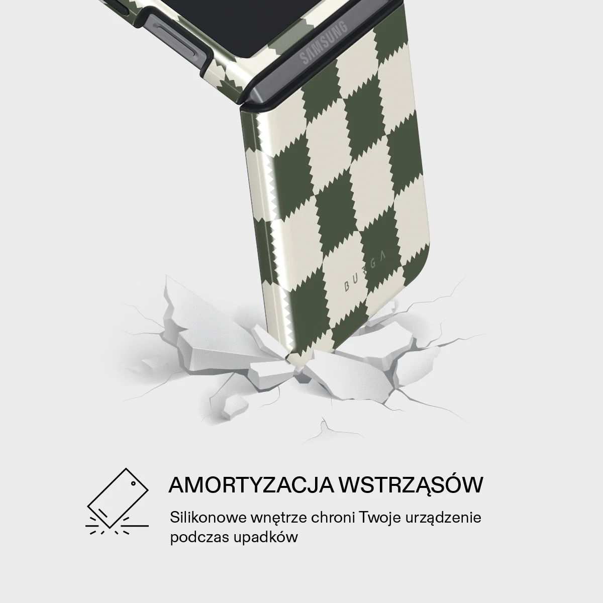 Retro Grid - Samsung Galaxy Z Flip 5 Etui - Image 4