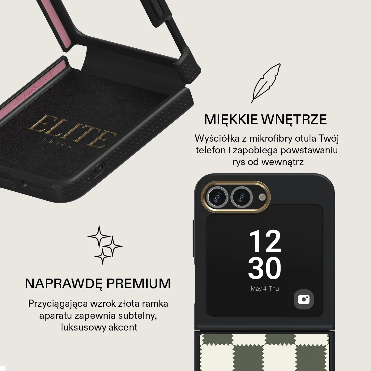 Retro Grid - Samsung Galaxy Z Flip 6 Etui - Image 11