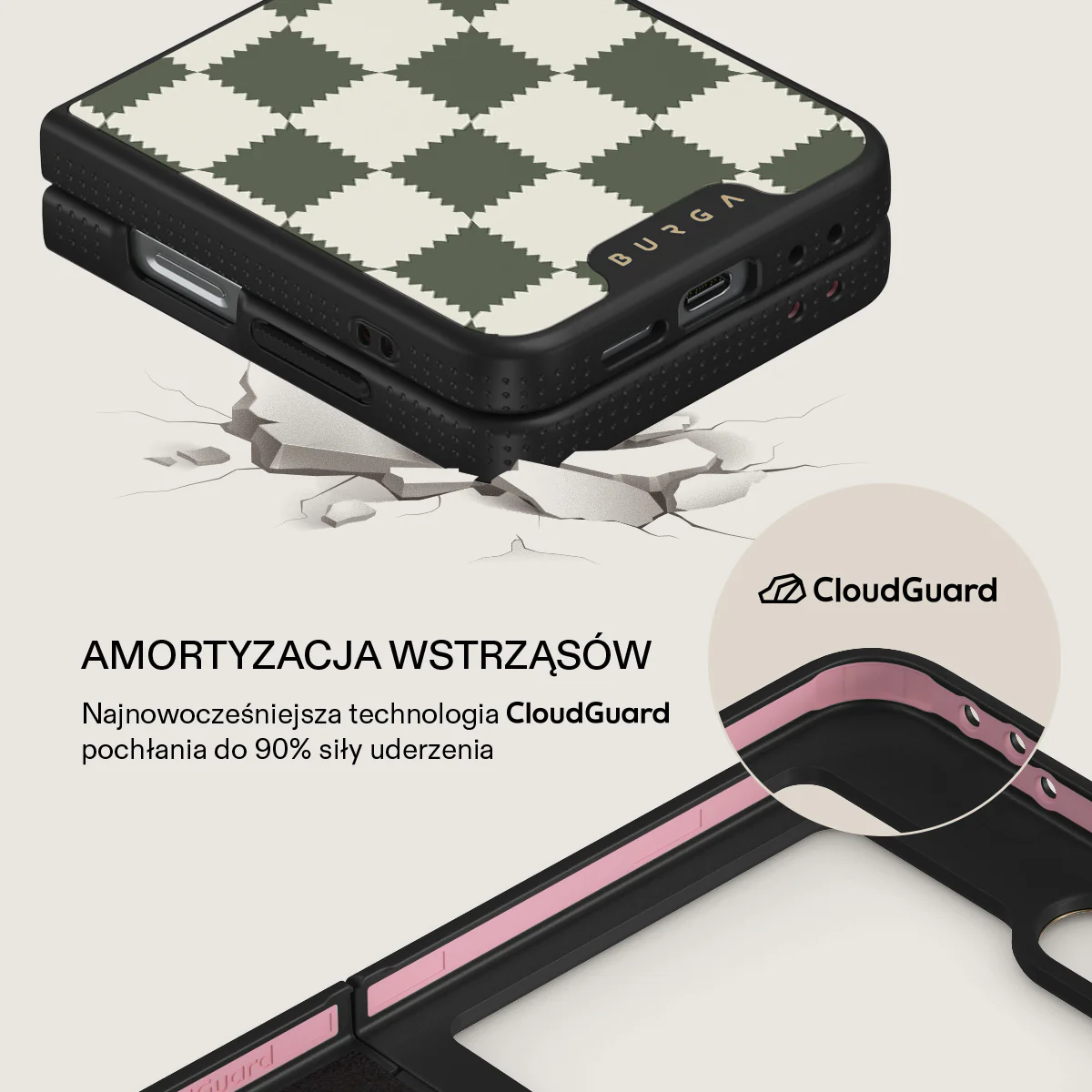 Retro Grid - Samsung Galaxy Z Flip 6 Etui - Image 8