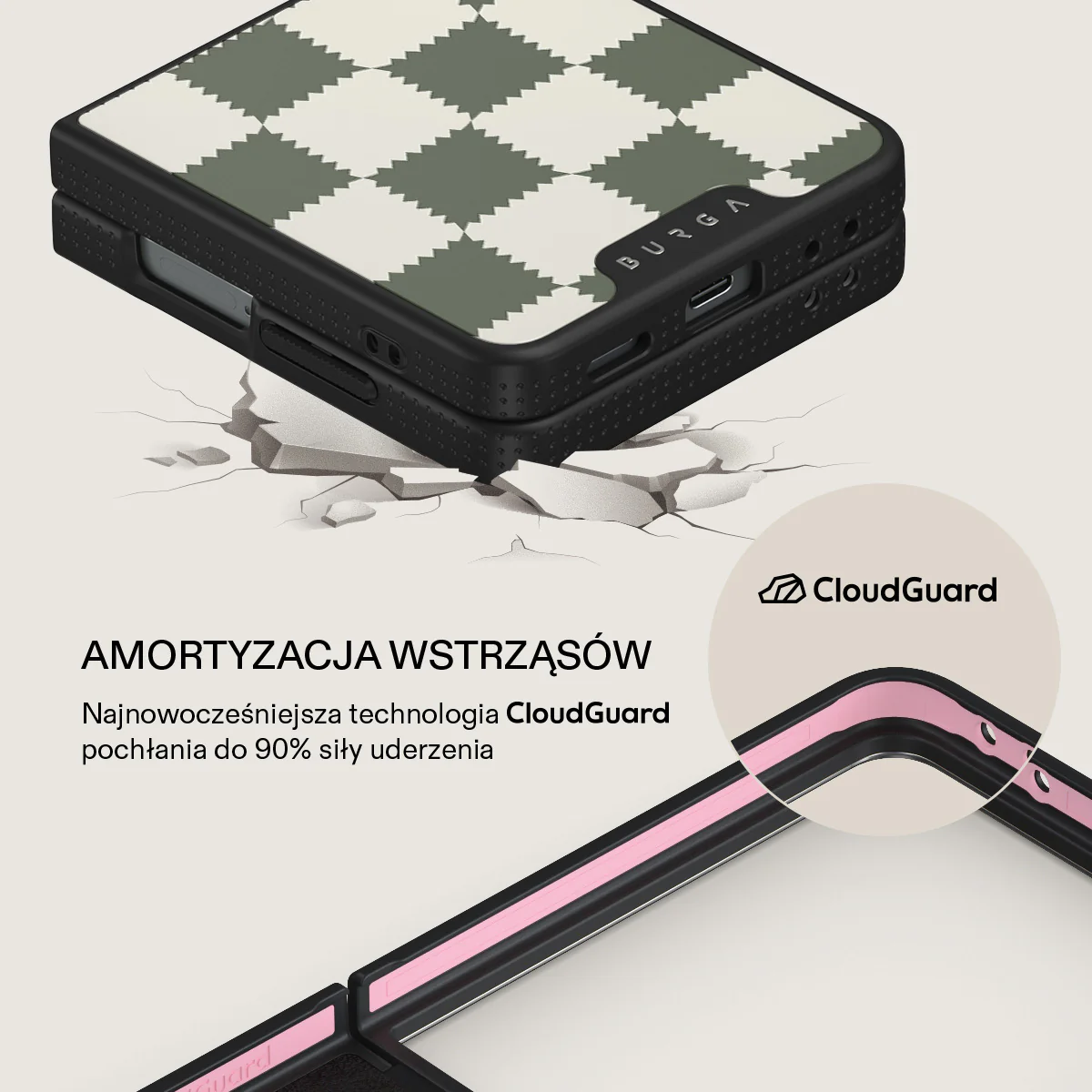Retro Grid - Samsung Galaxy Z Flip 7 Etui - Image 14