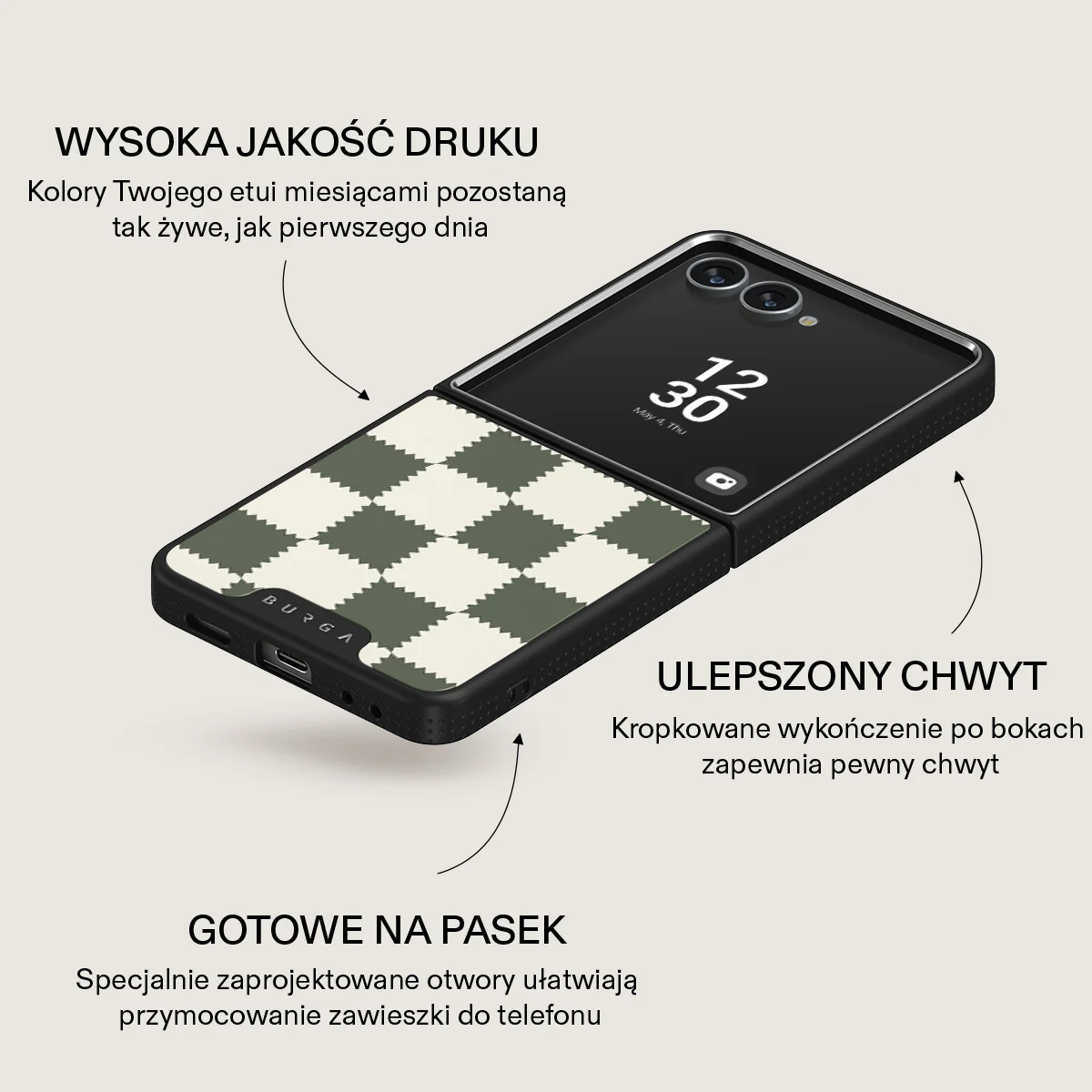 Retro Grid - Samsung Galaxy Z Flip 7 Etui - Image 16