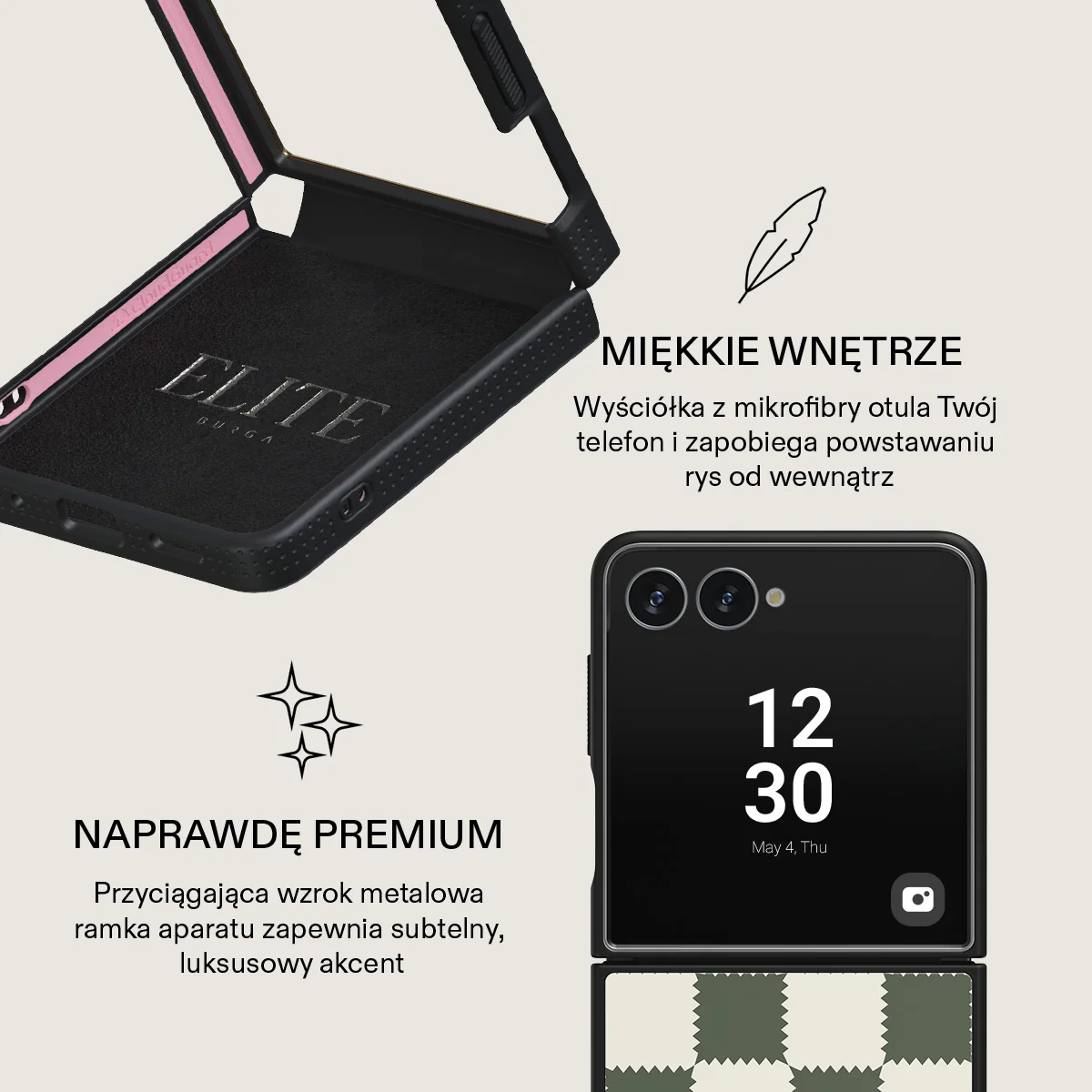 Retro Grid - Samsung Galaxy Z Flip 7 Etui - Image 17