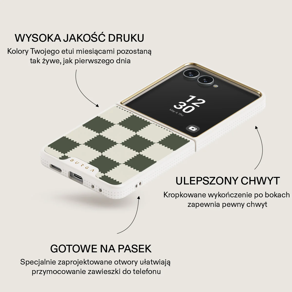 Retro Grid - Samsung Galaxy Z Flip 7 Etui - Image 23