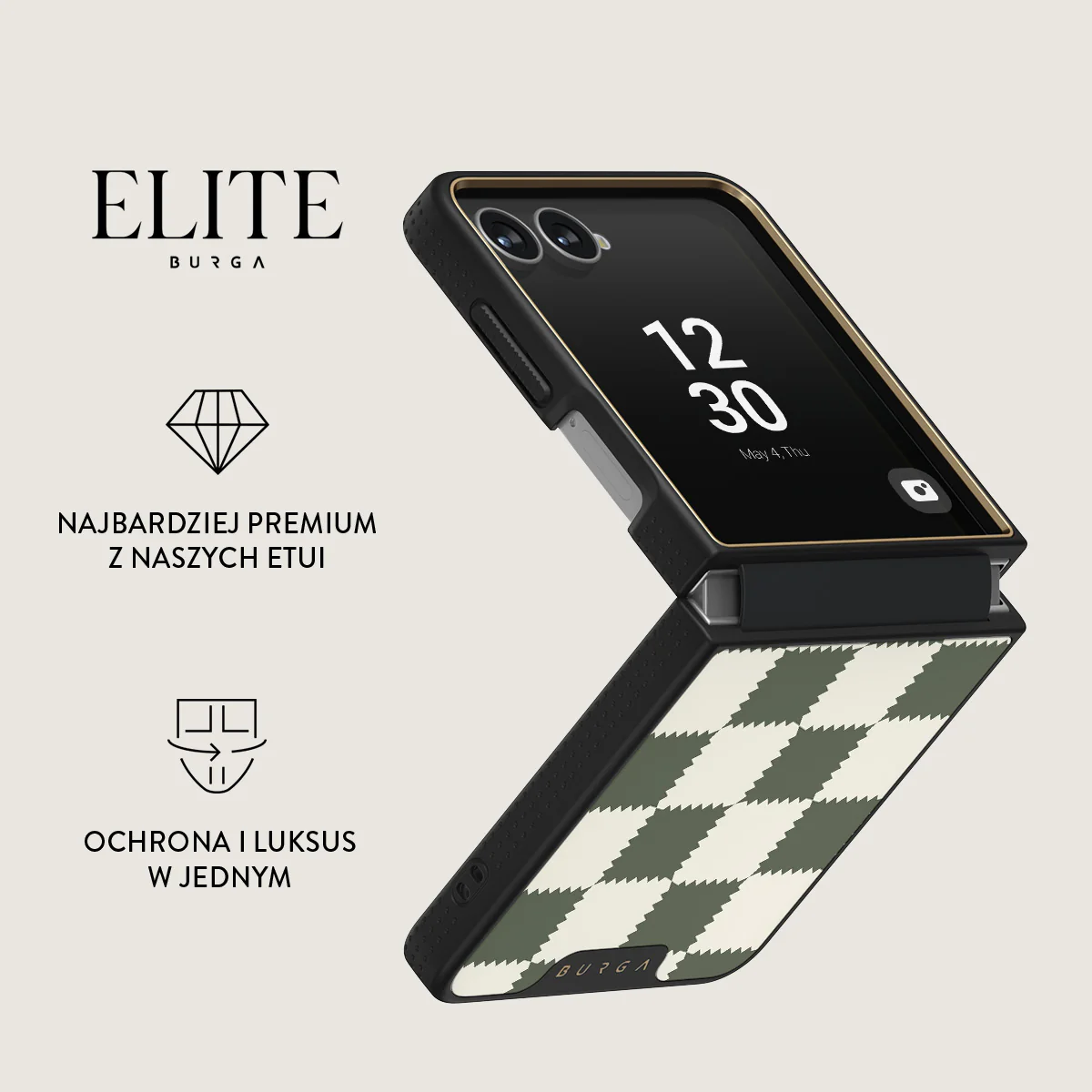 Retro Grid - Samsung Galaxy Z Flip 7 Etui - Image 6
