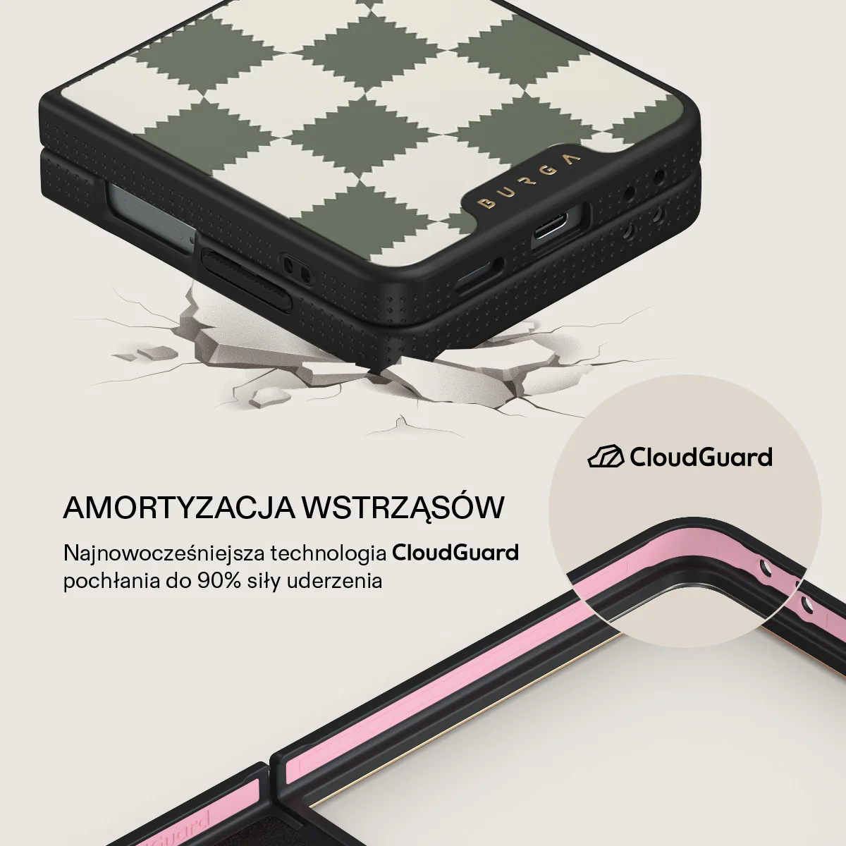 Retro Grid - Samsung Galaxy Z Flip 7 Etui - Image 7