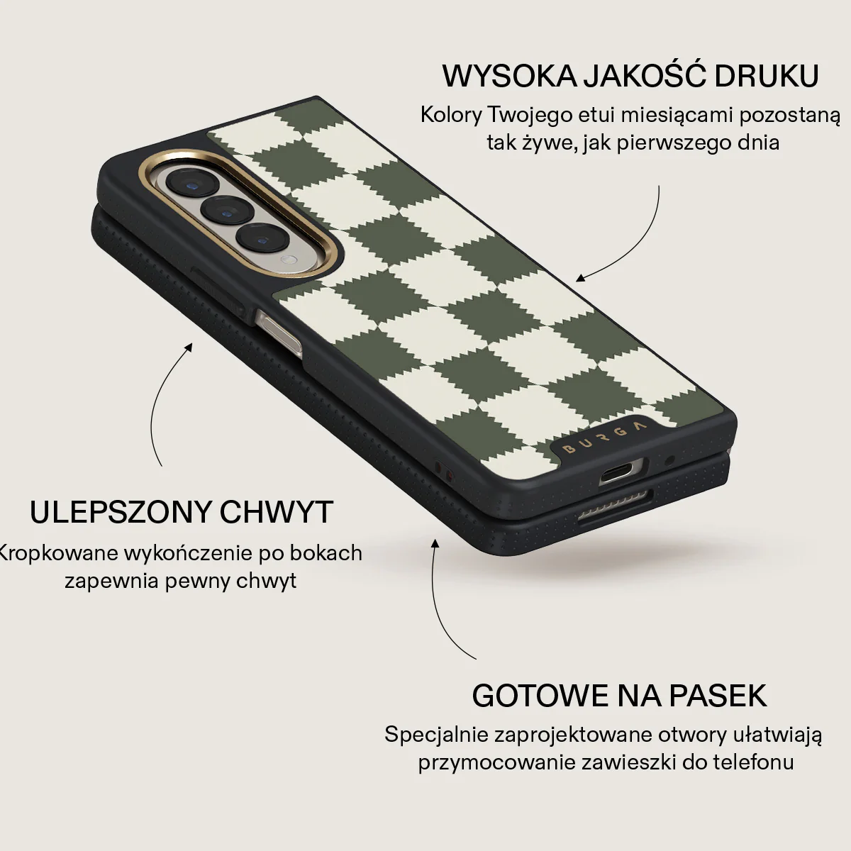 Retro Grid - Samsung Galaxy Z Fold 4 Etui - Image 10