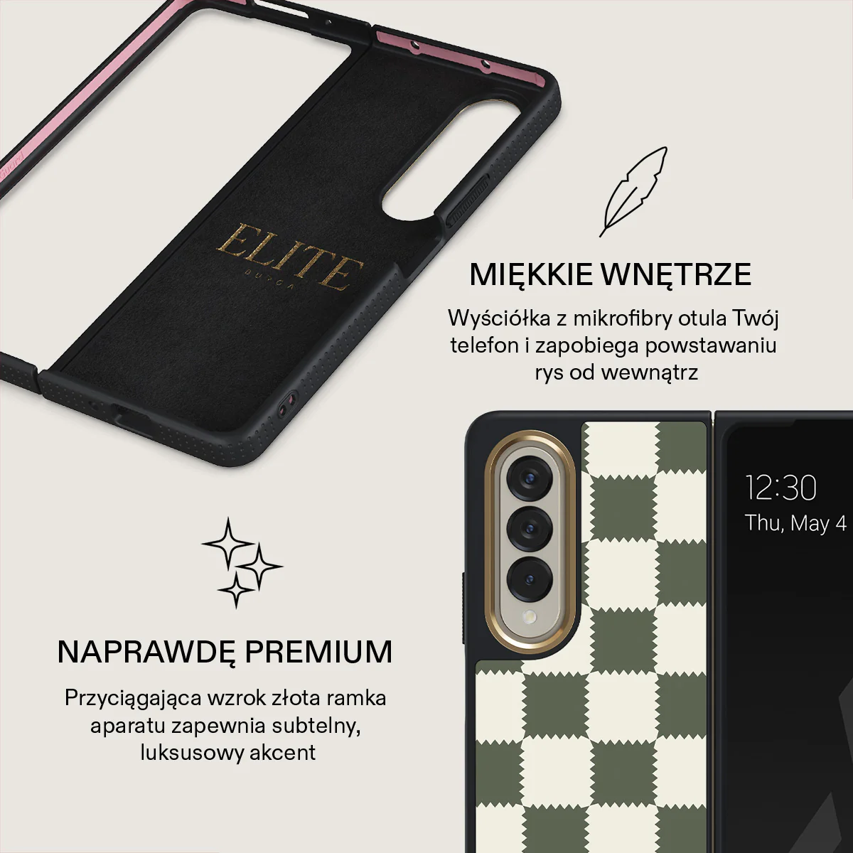 Retro Grid - Samsung Galaxy Z Fold 4 Etui - Image 11