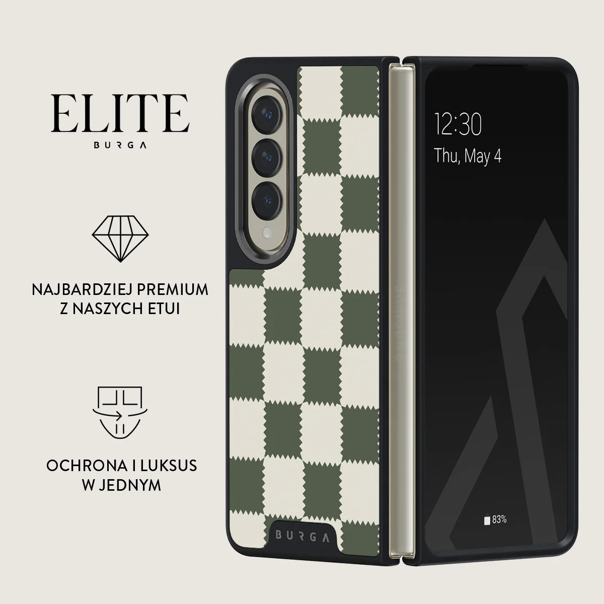 Retro Grid - Samsung Galaxy Z Fold 4 Etui - Image 14