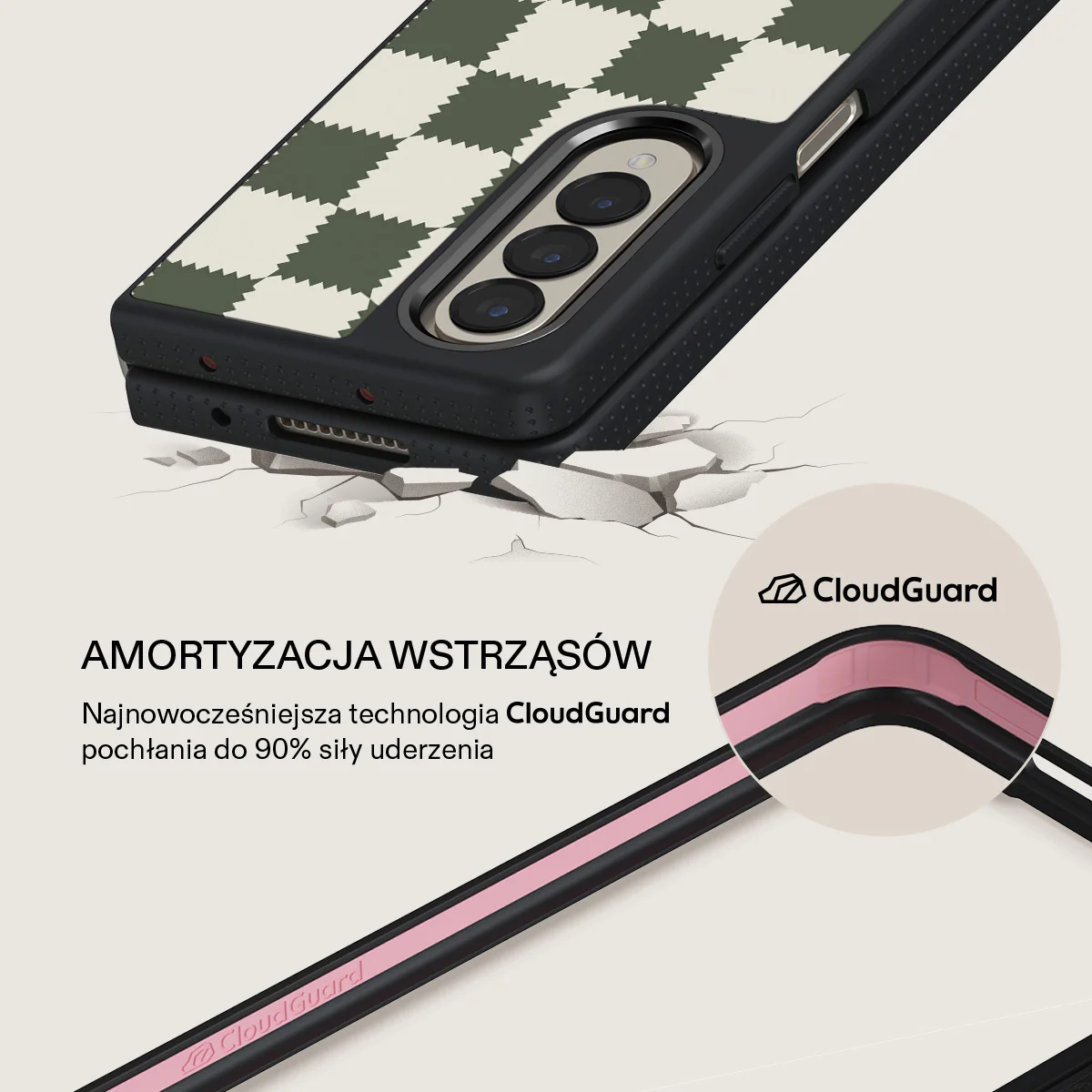 Retro Grid - Samsung Galaxy Z Fold 4 Etui - Image 15