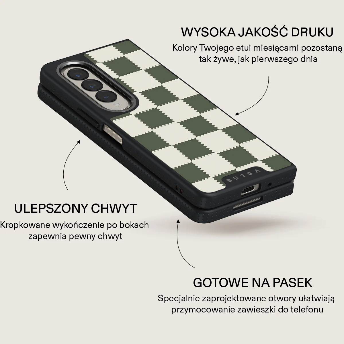 Retro Grid - Samsung Galaxy Z Fold 4 Etui - Image 17