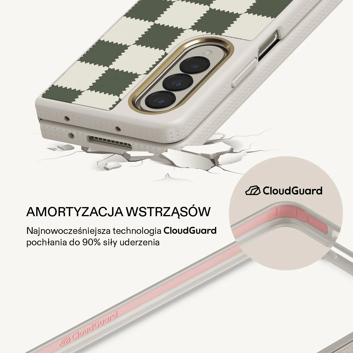 Retro Grid - Samsung Galaxy Z Fold 4 Etui - Image 22