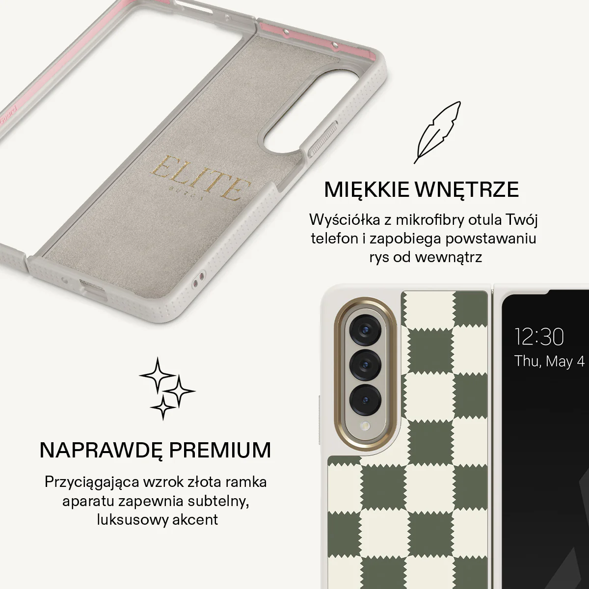 Retro Grid - Samsung Galaxy Z Fold 4 Etui - Image 25