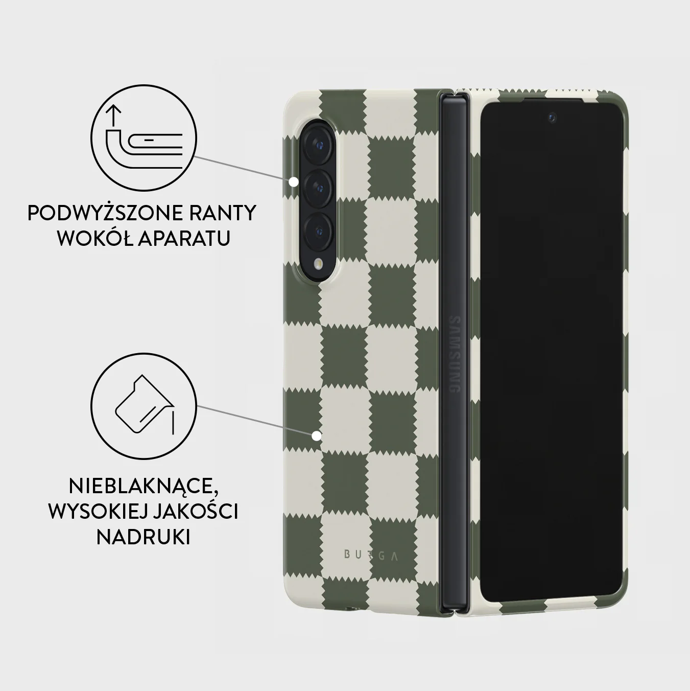 Retro Grid - Samsung Galaxy Z Fold 4 Etui - Image 3