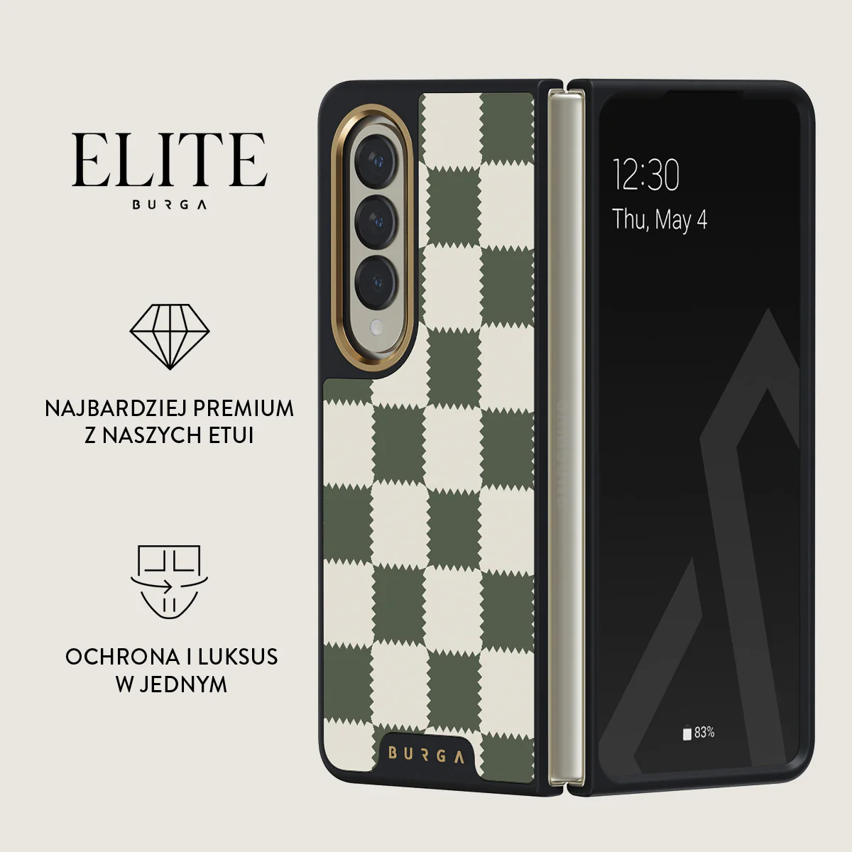 Retro Grid - Samsung Galaxy Z Fold 4 Etui - Image 7