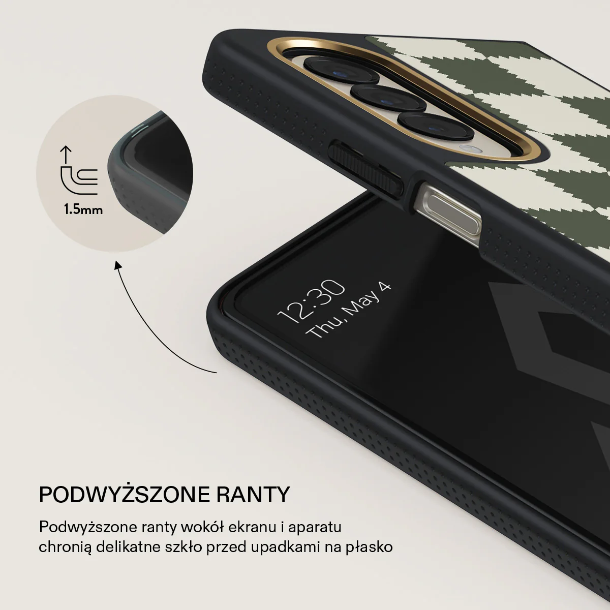 Retro Grid - Samsung Galaxy Z Fold 4 Etui - Image 9