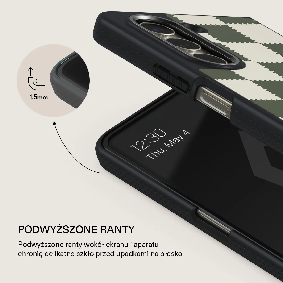 Retro Grid - Samsung Galaxy Z Fold 5 Etui - Image 11