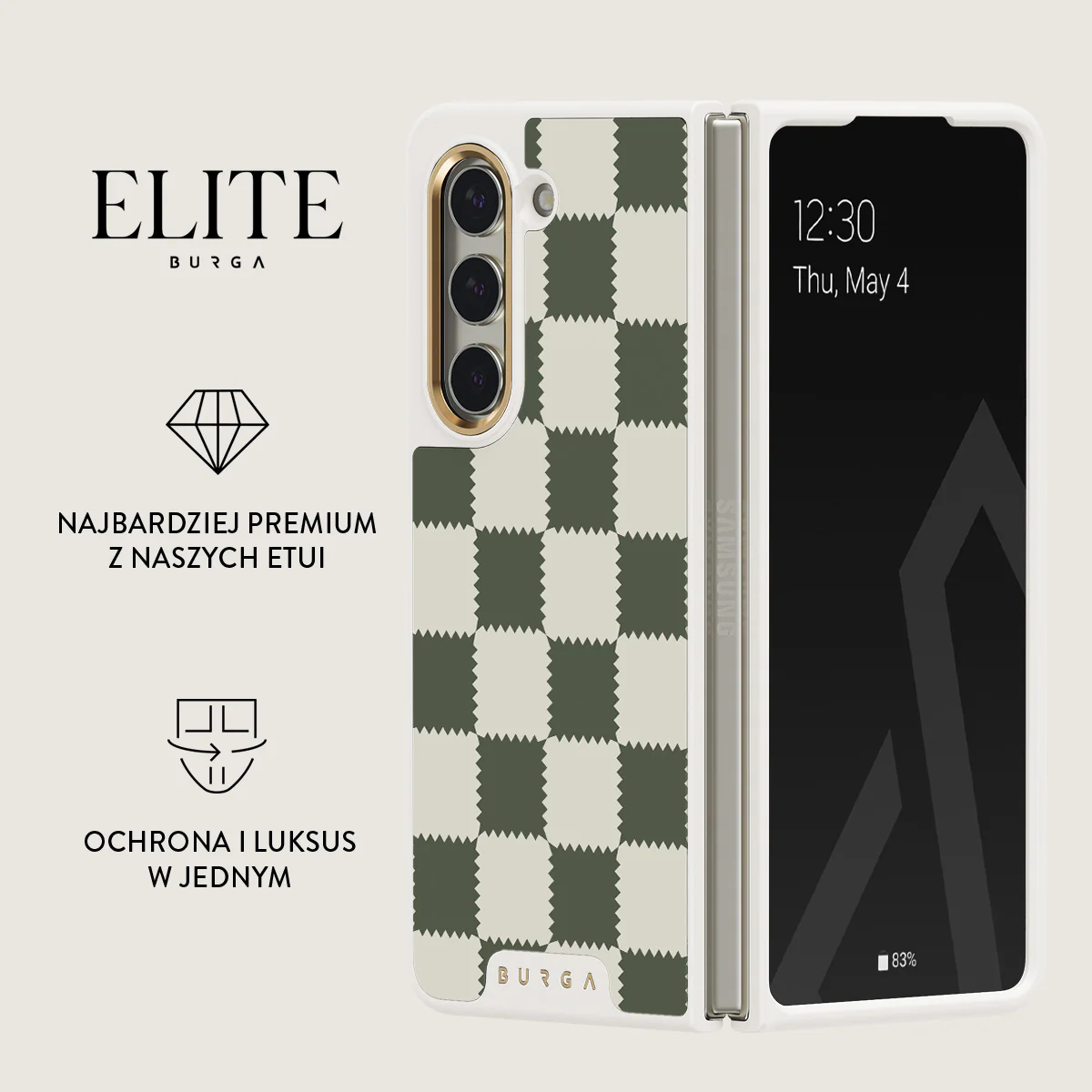 Retro Grid - Samsung Galaxy Z Fold 5 Etui - Image 16
