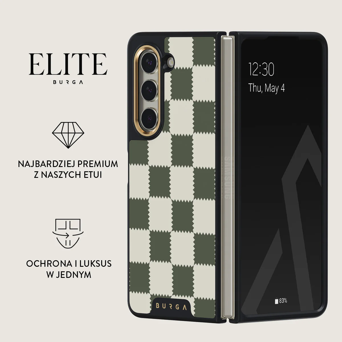 Retro Grid - Samsung Galaxy Z Fold 5 Etui - Image 2