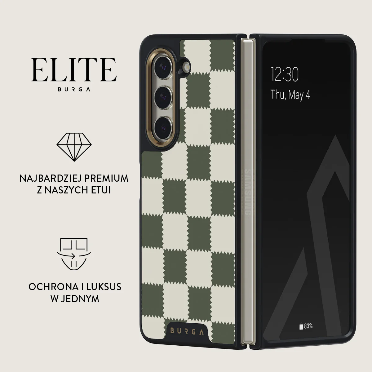 Retro Grid - Samsung Galaxy Z Fold 5 Etui - Image 9