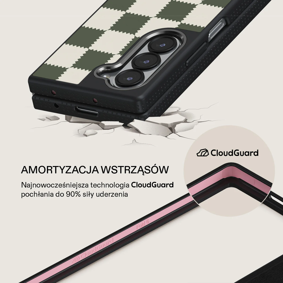 Retro Grid - Samsung Galaxy Z Fold 6 Etui - Image 10