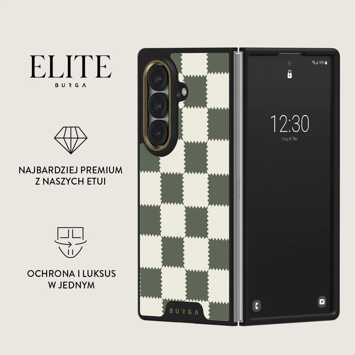 Retro Grid - Samsung Galaxy Z Fold 7 Etui - Image 2