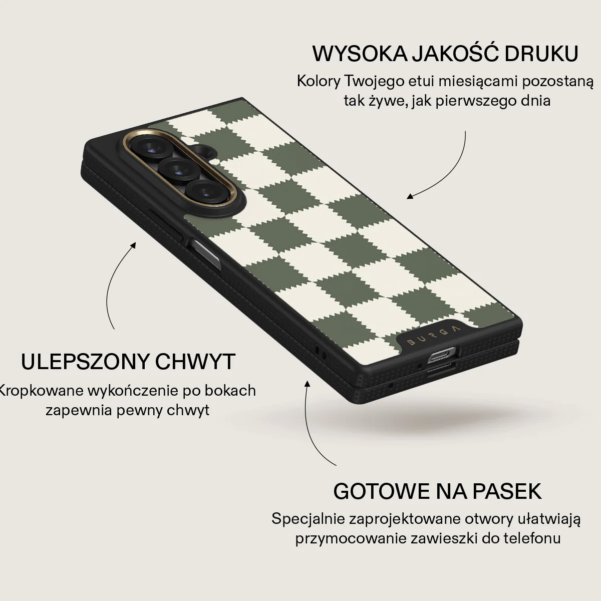Retro Grid - Samsung Galaxy Z Fold 7 Etui - Image 5