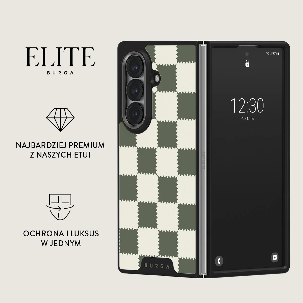 Retro Grid - Samsung Galaxy Z Fold 7 Etui - Image 9