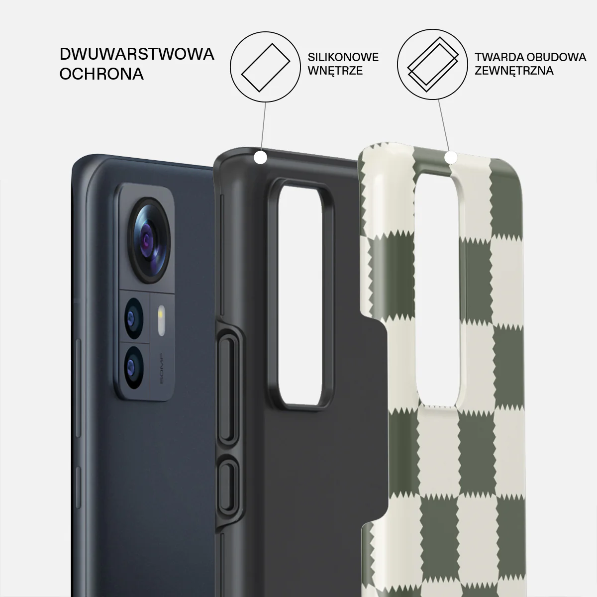 Retro Grid - Xiaomi 12 Etui - Image 2