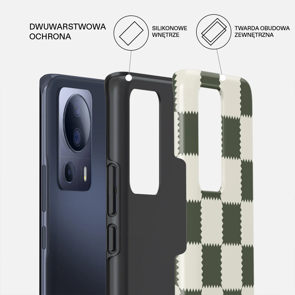 Retro Grid - Xiaomi 13 Lite Etui - Image 2