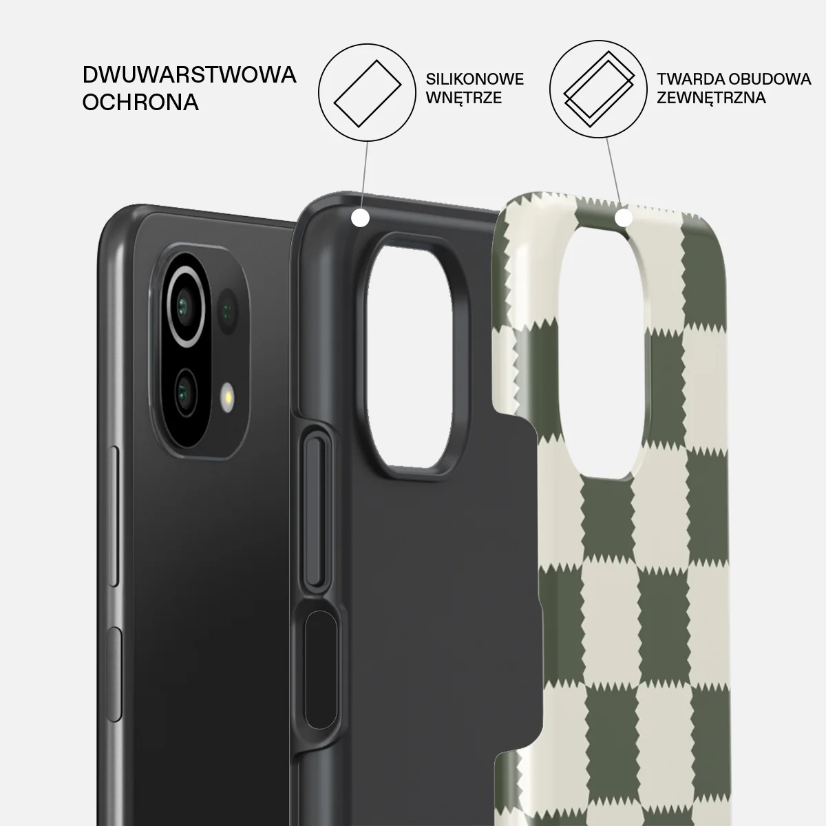 Retro Grid - Xiaomi Mi 11 Lite 4G / 5G Etui - Image 2