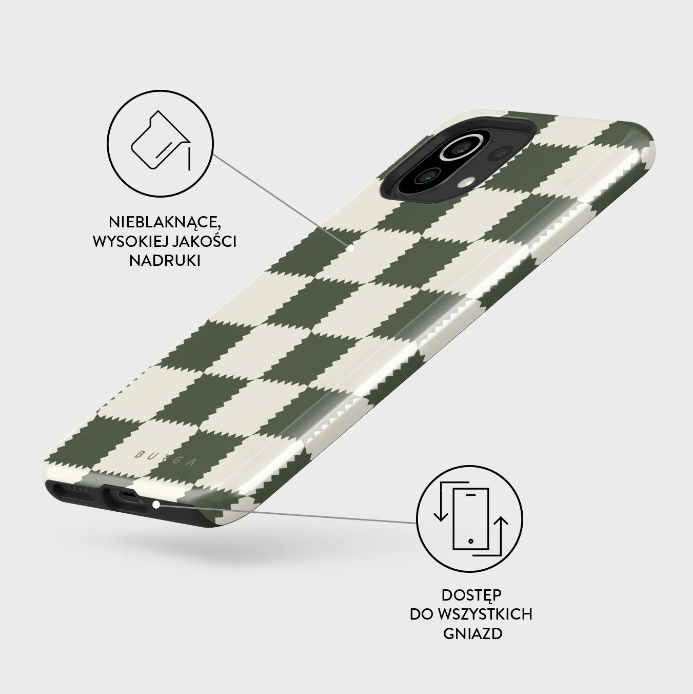 Retro Grid - Xiaomi Mi 11 Lite 4G / 5G Etui - Image 3