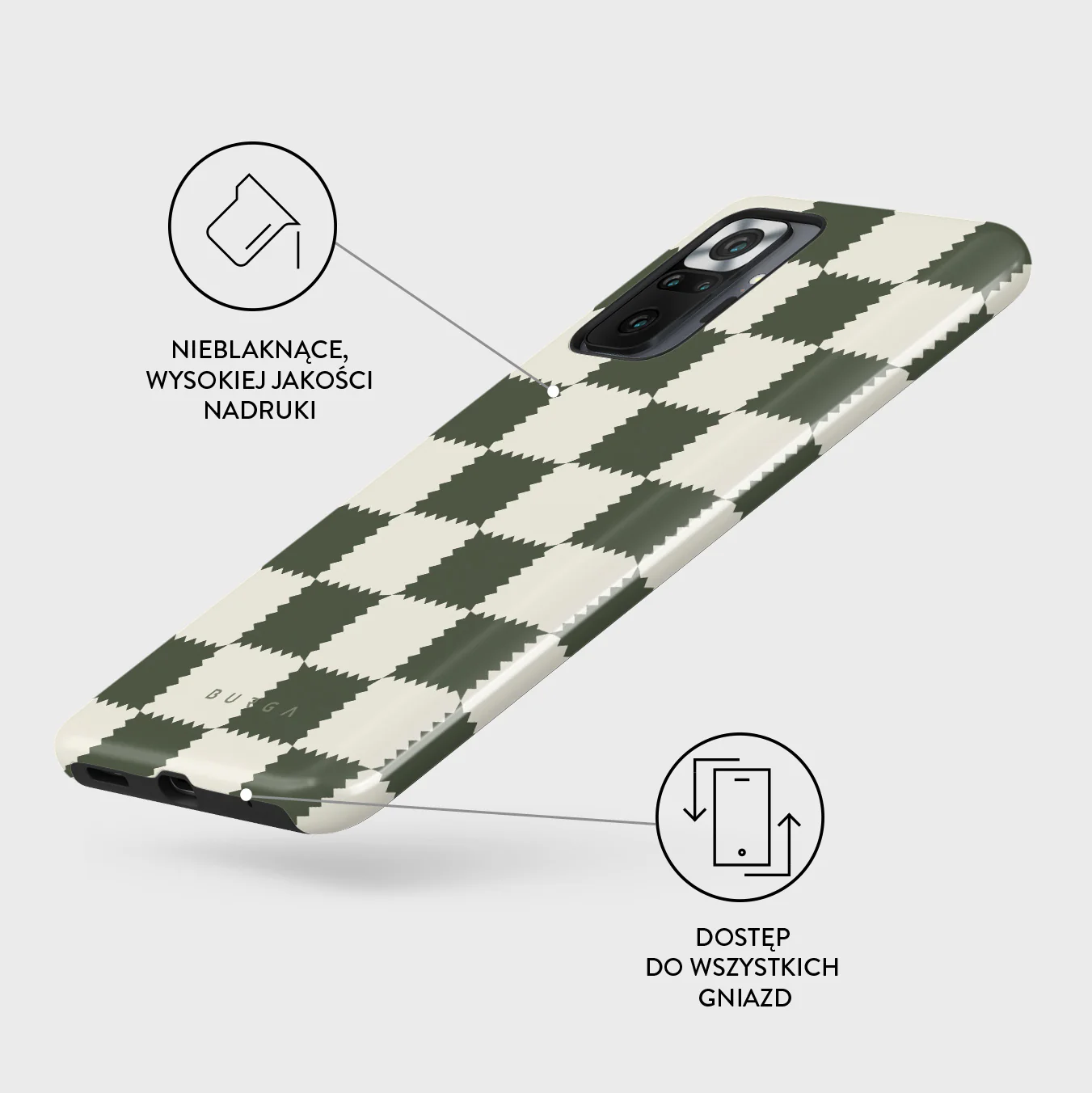 Retro Grid - Xiaomi Redmi Note 10 Pro Etui - Image 3