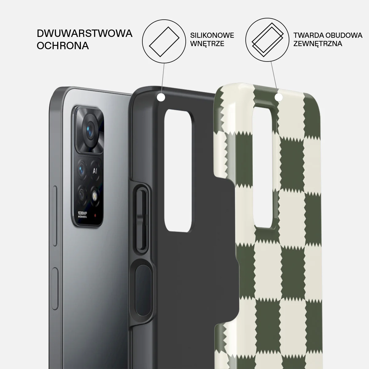 Retro Grid - Xiaomi Redmi Note 11 Pro+ Etui - Image 2