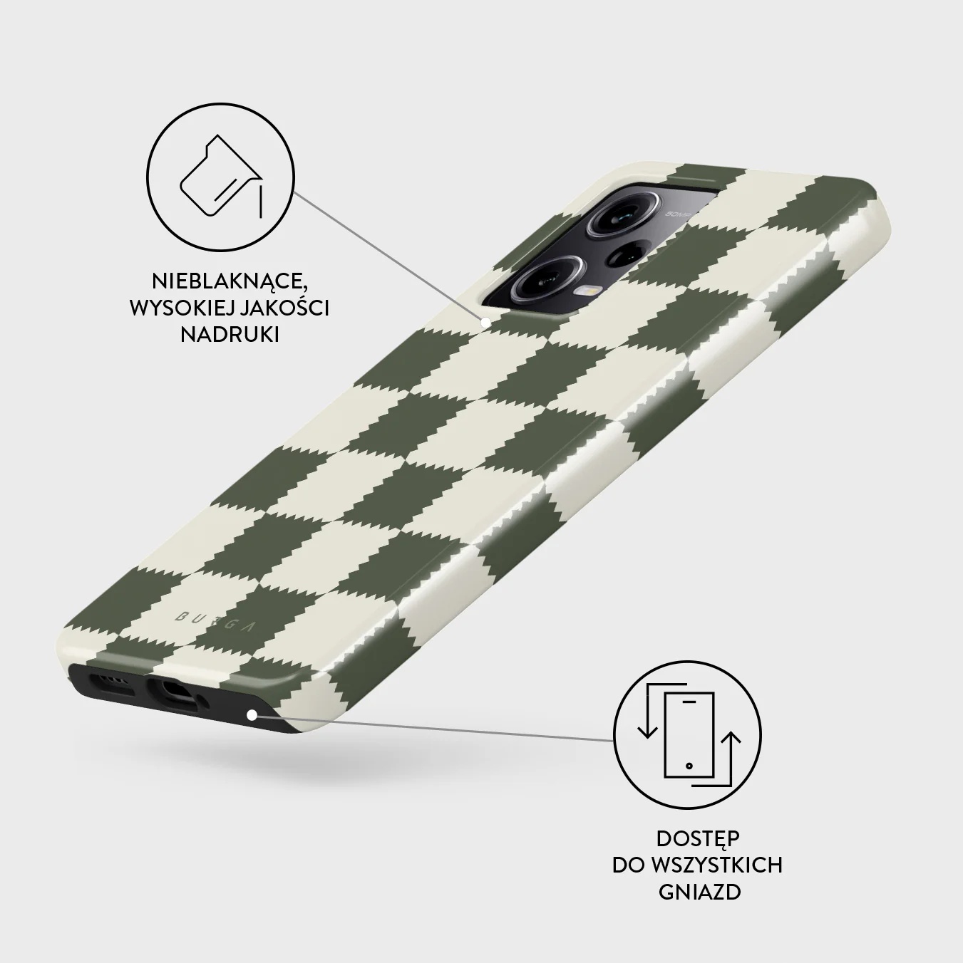 Retro Grid - Xiaomi Redmi Note 12 Pro 5G Etui - Image 3