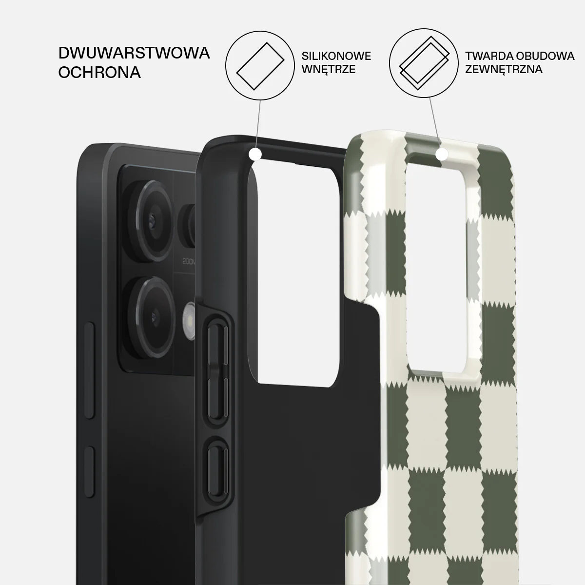 Retro Grid - Xiaomi Redmi Note 13 Pro 5G Etui - Image 2