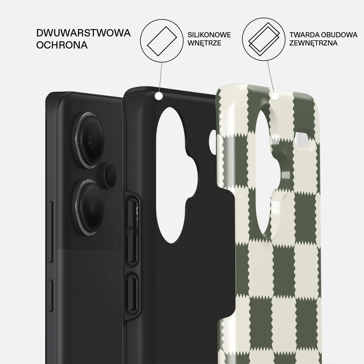 Retro Grid - Xiaomi Redmi Note 13 Pro+ 5G Etui - Image 2