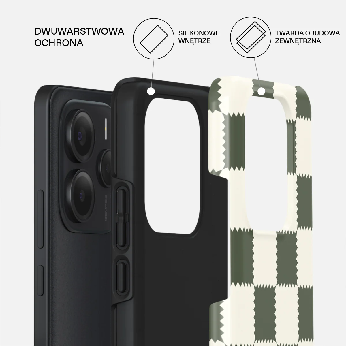Retro Grid - Xiaomi Redmi Note 14 5G Etui - Image 2