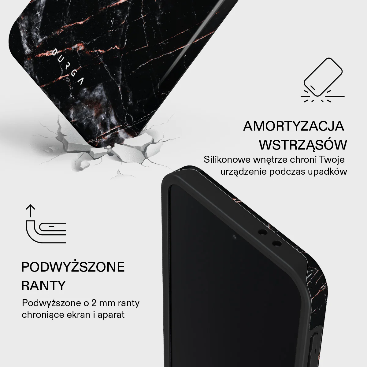 Rose Gold Marble - Samsung Galaxy A37 5G Etui - Image 4