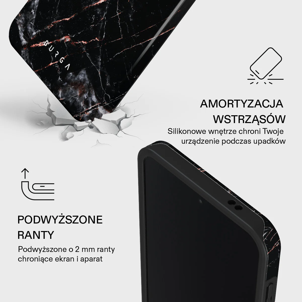 Rose Gold Marble - Samsung Galaxy A57 5G Etui - Image 4