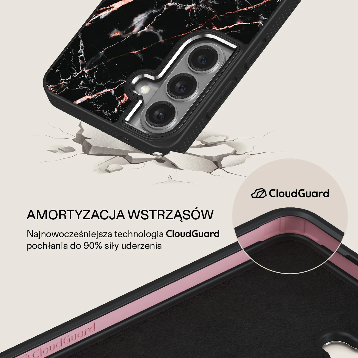 Rose Gold Marble - Samsung Galaxy S26 Etui - Image 14