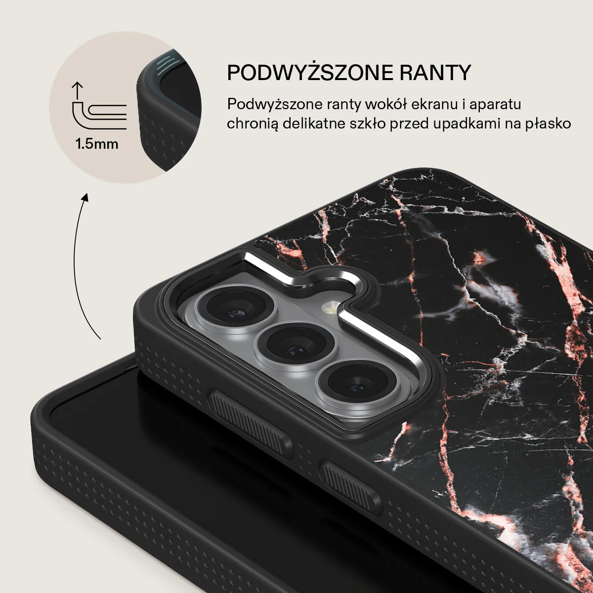 Rose Gold Marble - Samsung Galaxy S26 Etui - Image 15