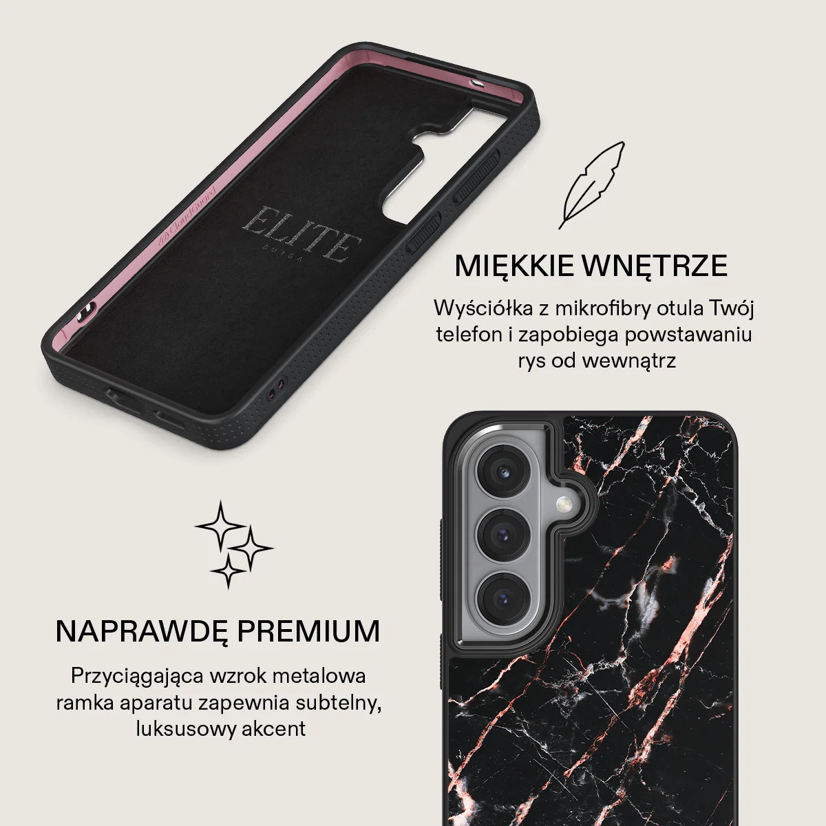 Rose Gold Marble - Samsung Galaxy S26 Etui - Image 17